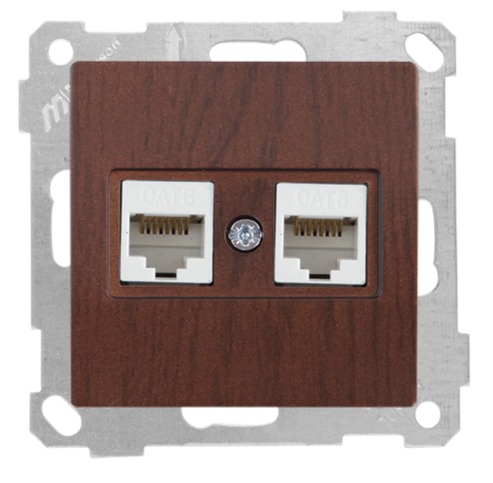 Mutlusan: Daria Mek+Tuş Data Prizi 2*Rj45 (Cat6)